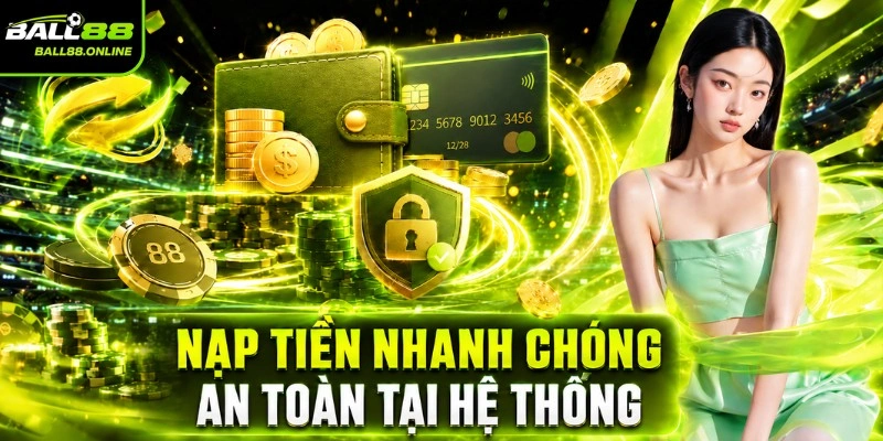 Nạp tiền nhanh chóng, an toàn tại hệ thống